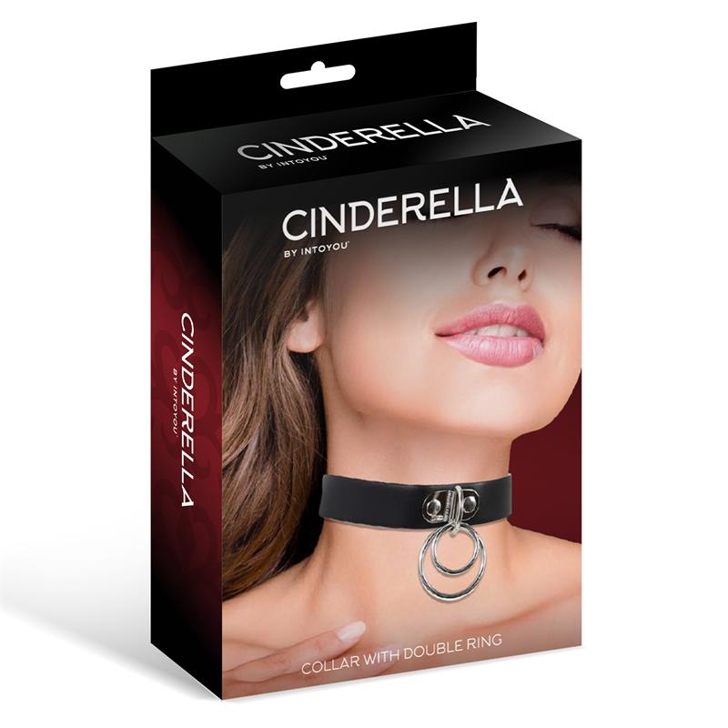 Cinderella - Κολάρο με Διπλό Κρίκο από Vegan Δέρμα