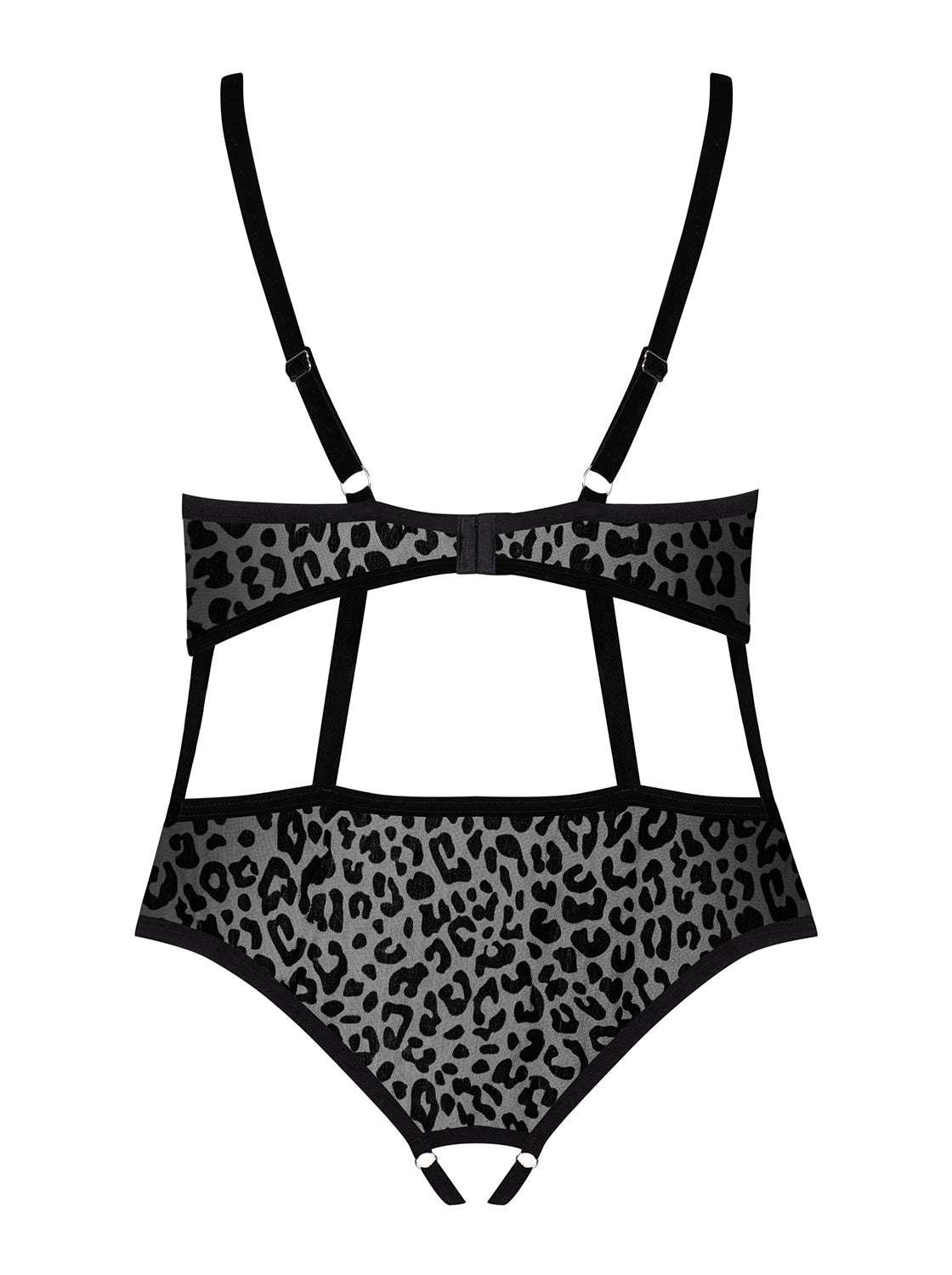 Jagueria Μαύρο Αισθησιακό Teddy Plus Size