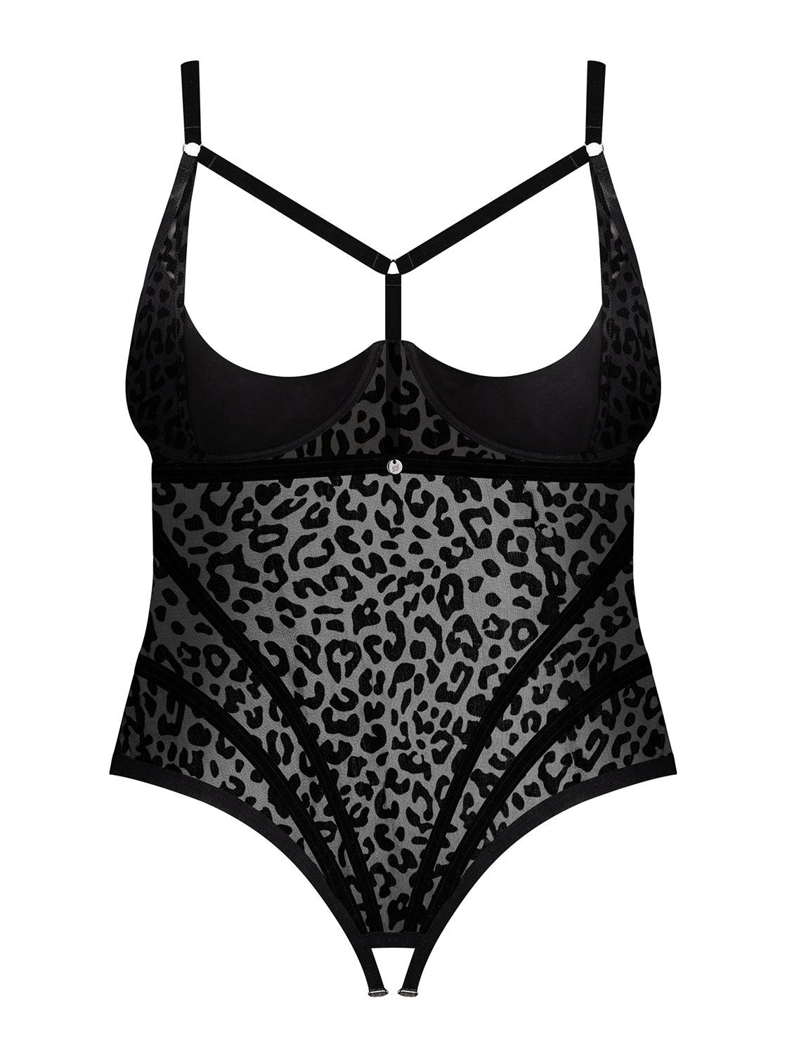 Jagueria Μαύρο Αισθησιακό Teddy Plus Size