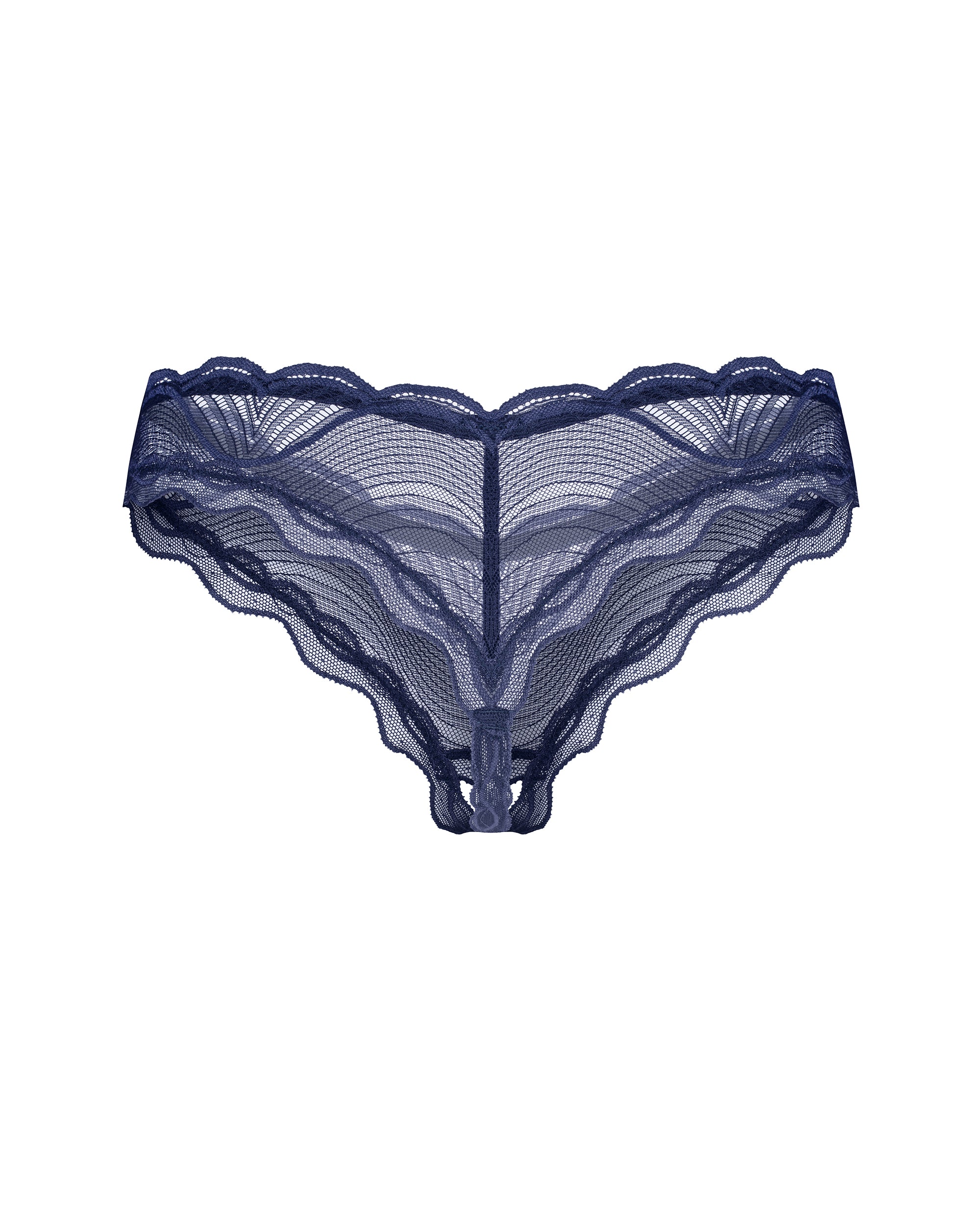 Nighty Blue Σκούρο Μπλε Crotchless Στρινγκ