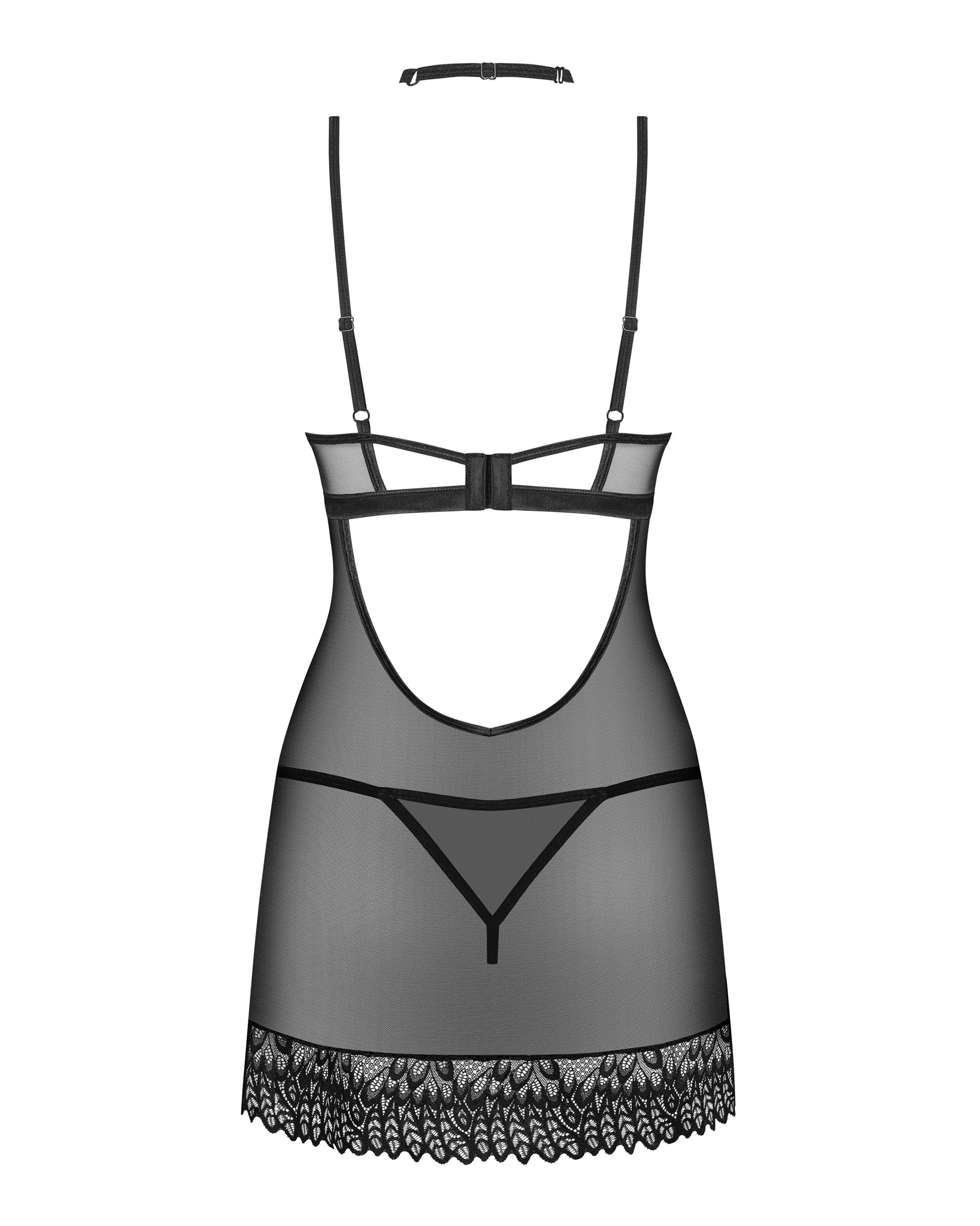 Donarella Σετ Chemise, Choker & Στρινγκ