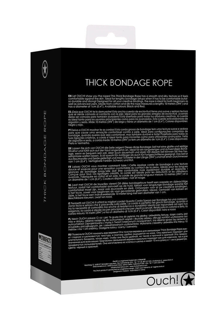 Χοντρό Bondage Σχοινί – Μήκος 10 μέτρα