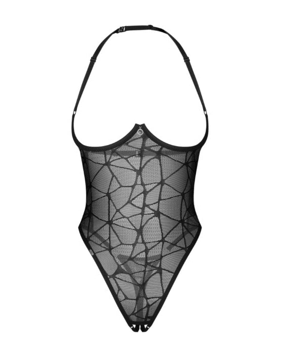 Olianna Μαύρο Crotchless Teddy