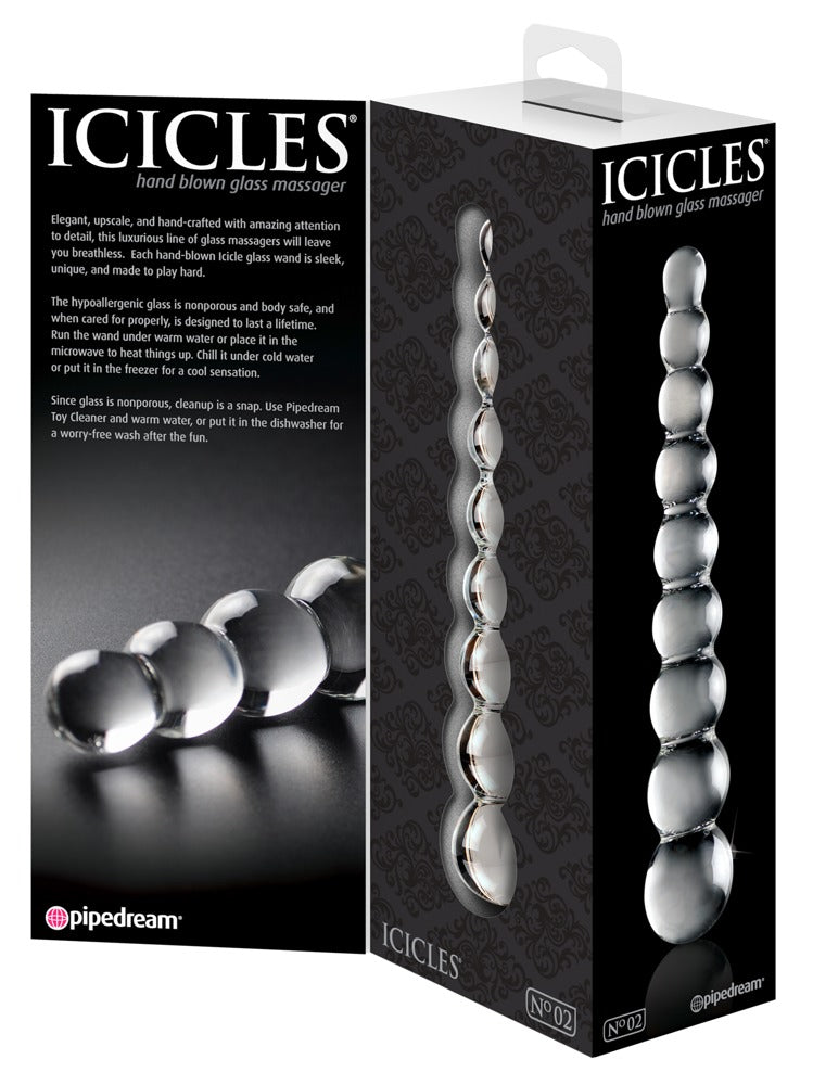 Icicles No. 2 – Χειροποίητο Γυάλινο Dildo