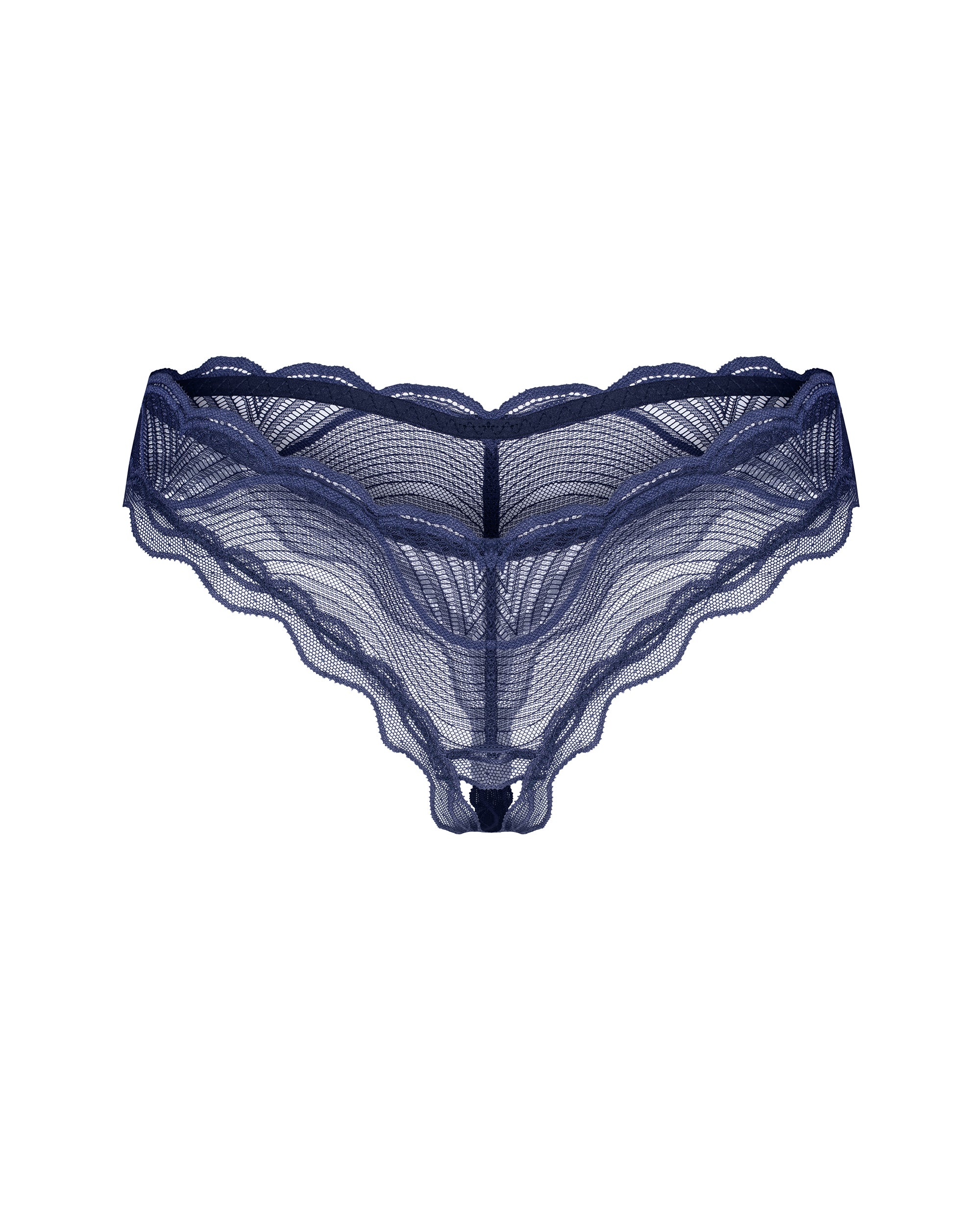 Nighty Blue Σκούρο Μπλε Crotchless Στρινγκ