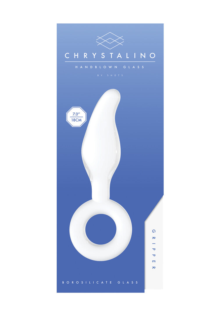 Gripper – Γυάλινο Dildo με Λαβή-Δαχτυλίδι