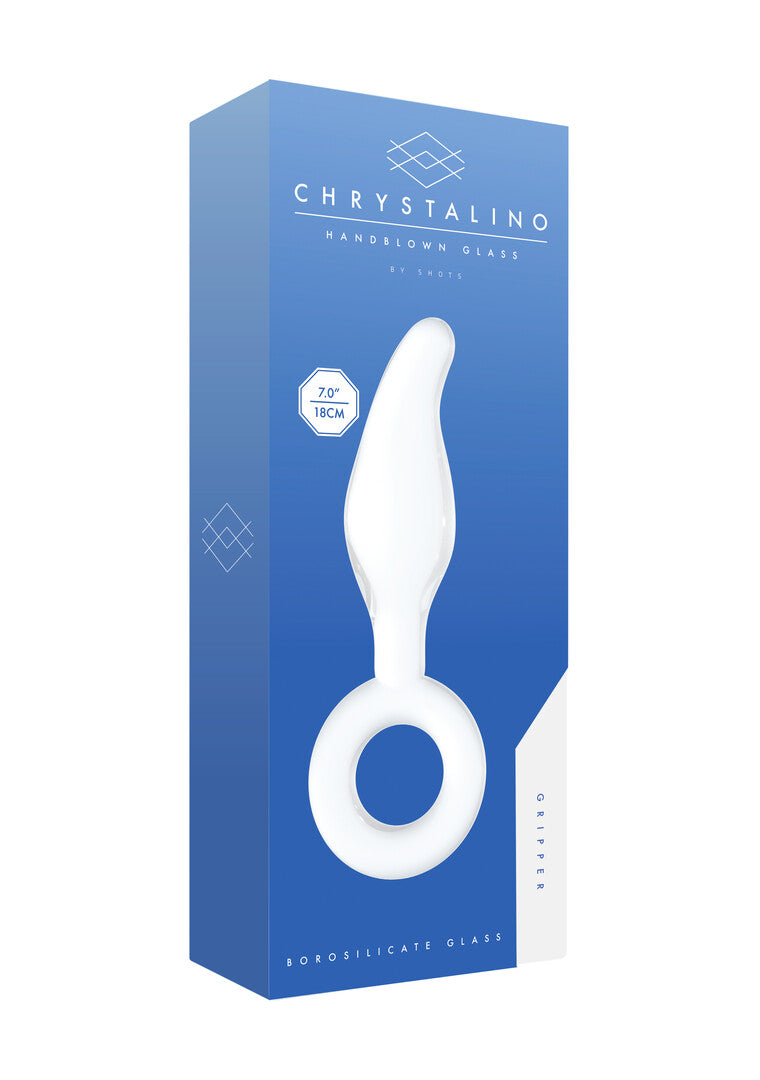 Gripper – Γυάλινο Dildo με Λαβή-Δαχτυλίδι