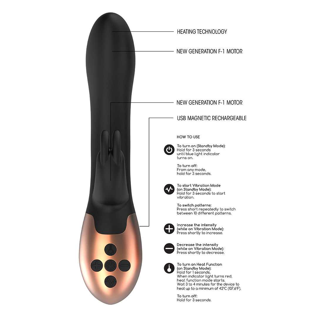 Opulent – Θερμαινόμενο Rabbit Vibrator