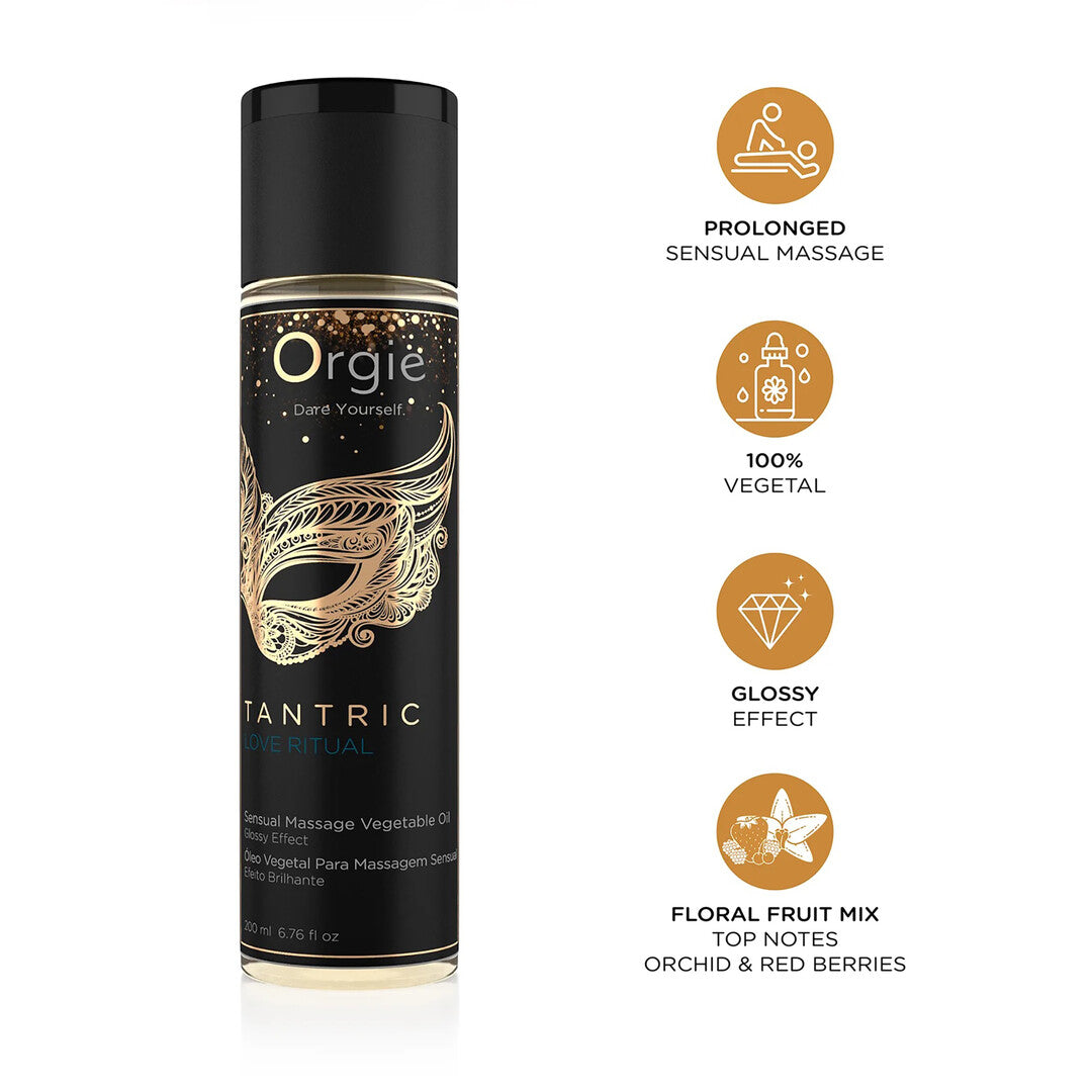 Tantric Love Ritual – Λάδι Μασάζ με Λαμπερό Εφέ – 200 ml (7 fl oz)