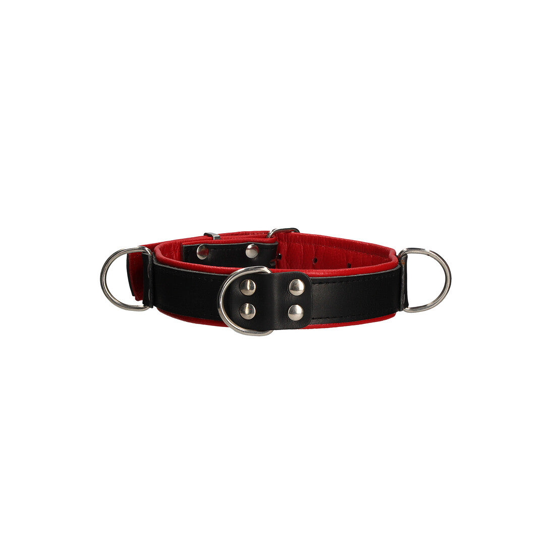 Κόκκινο Deluxe Bondage Collar – Πολυτελές Ρυθμιζόμενο Κολάρο One Size