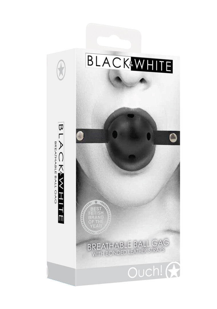 Ball Gag με Αναπνεύσιμο Σχεδιασμό Μαύρο