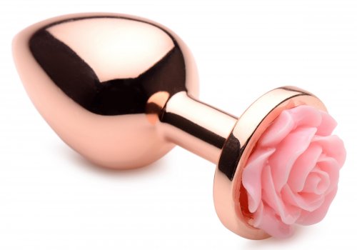Rose Butt Plug – Πρωκτική Σφήνα με Ροζ Τριαντάφυλλο (Medium)