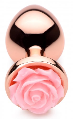 Rose Butt Plug – Πρωκτική Σφήνα με Ροζ Τριαντάφυλλο (Medium)