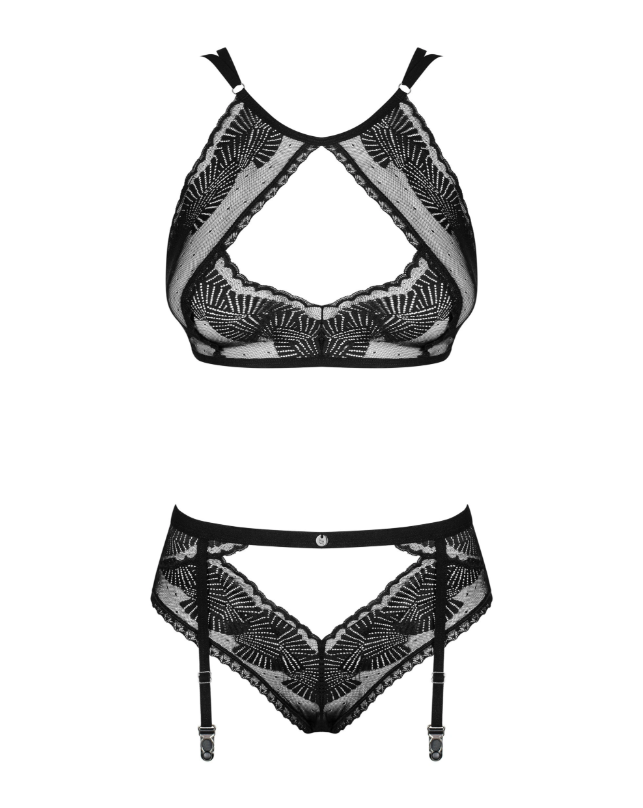 Allastia - Μαύρο See-Through Σετ