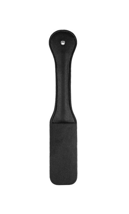 Μαύρο Δερμάτινο Paddle "OUCH" με Ανάγλυφη Στάμπα