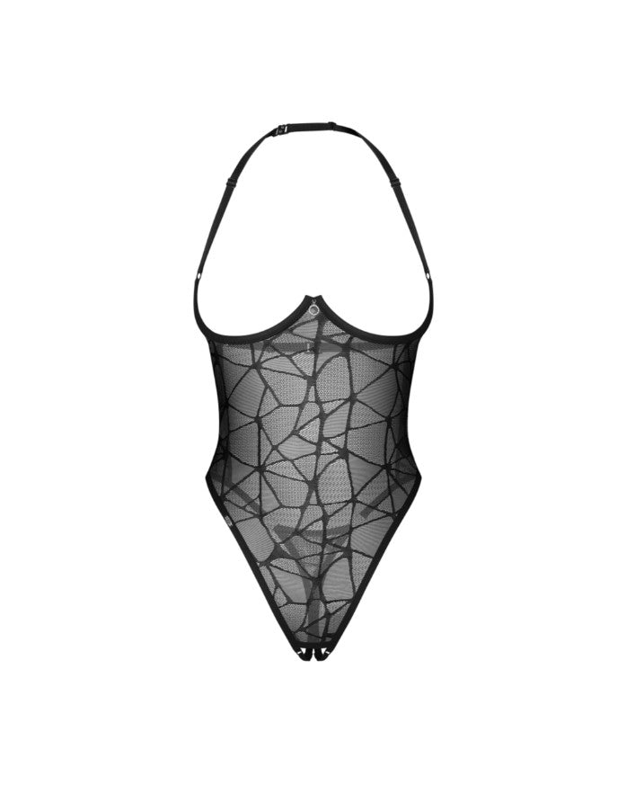 Olianna Μαύρο Crotchless Teddy